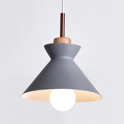 Nordic Style Hanging Lighting with Shade Aluminum Single Head Pendant Lamp for Porch