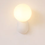 Modern Glass Globe Wall Light | 1-Light