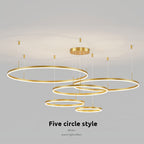 Remi Modern Metal Black/Gold/Coffee Suspension Ring