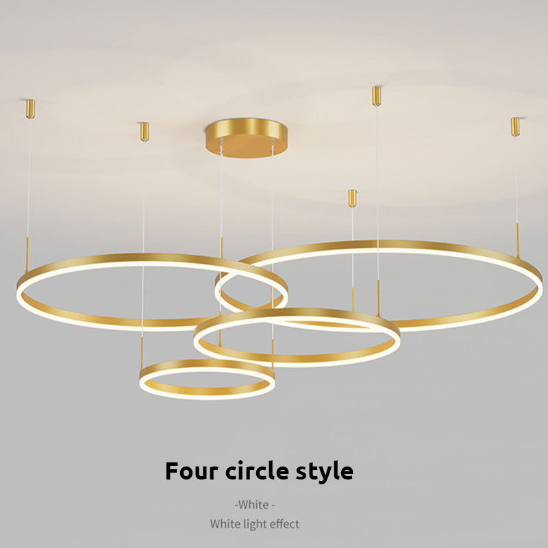 Remi Modern Metal Black/Gold/Coffee Suspension Ring