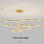 Remi Modern Metal Black/Gold/Coffee Suspension Ring