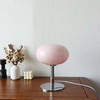 Nordic Vintage Round Glass Table Lamp 1-Light