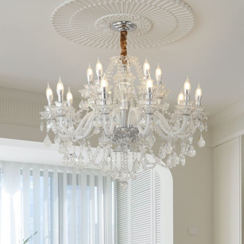 Silva Chandelier French Crystal Living Room Dining Room