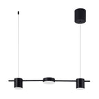 Drum Aluminum Island Pendant Modern Simple 3/5-Head Black/Gold Ceiling Light Fixture in Warm/White Light