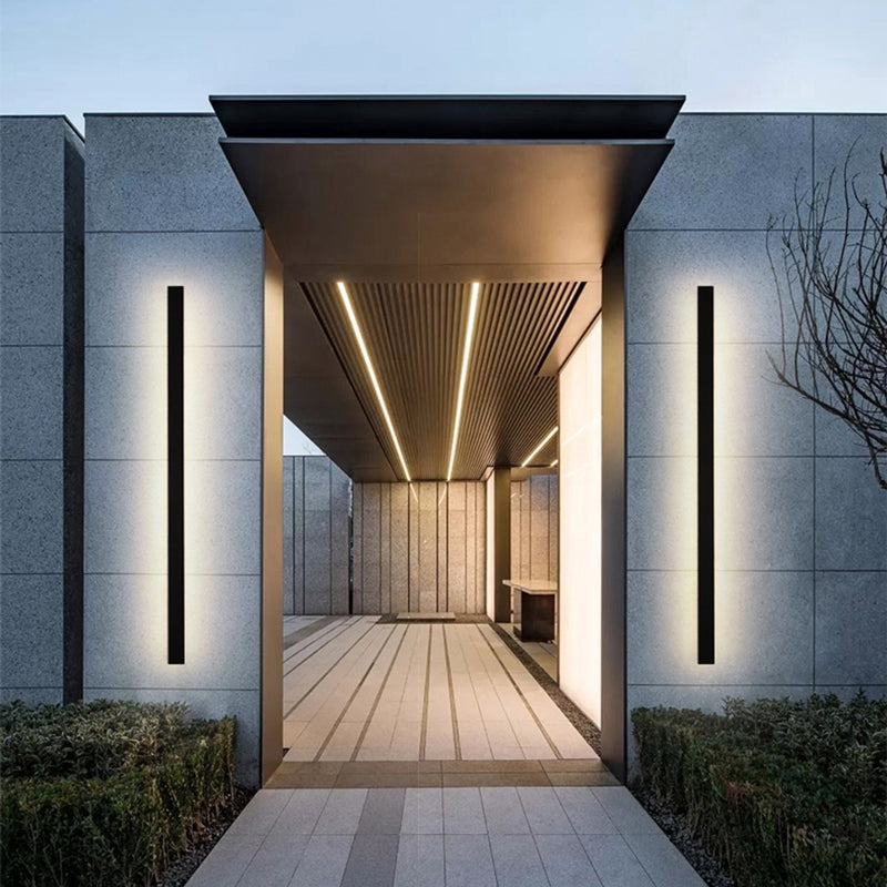 Elune Outdoor LED Wall Sconce Waterproof Minimalist Metal