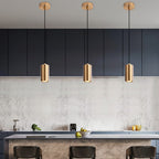Nordic Minimalist Column Iron Pendant Light 1-Light
