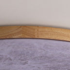 Nordic Wood & PVC Round LED Flush Mount Ceiling Light 1-light