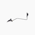 Designer wall lamp with double arm – adjustable wall light for living room, office, or bedroom