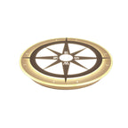 White Compass Flushmount Light Creative Acrylic Ceiling Fixture for Nursing Room