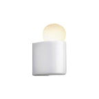 White Ball Wall Lighting Modernist Led Milk Glass Wall Lamp Fixture with Small/Medium/Large Size in White/Warm Light