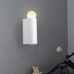 White Ball Wall Lighting Modernist Led Milk Glass Wall Lamp Fixture with Small/Medium/Large Size in White/Warm Light