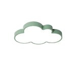 Cloud Child Bedroom Flush Mount Light Acrylic Nordic Style Macaron Colored Ceiling Lamp