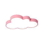 Cloud Child Bedroom Flush Mount Light Acrylic Nordic Style Macaron Colored Ceiling Lamp