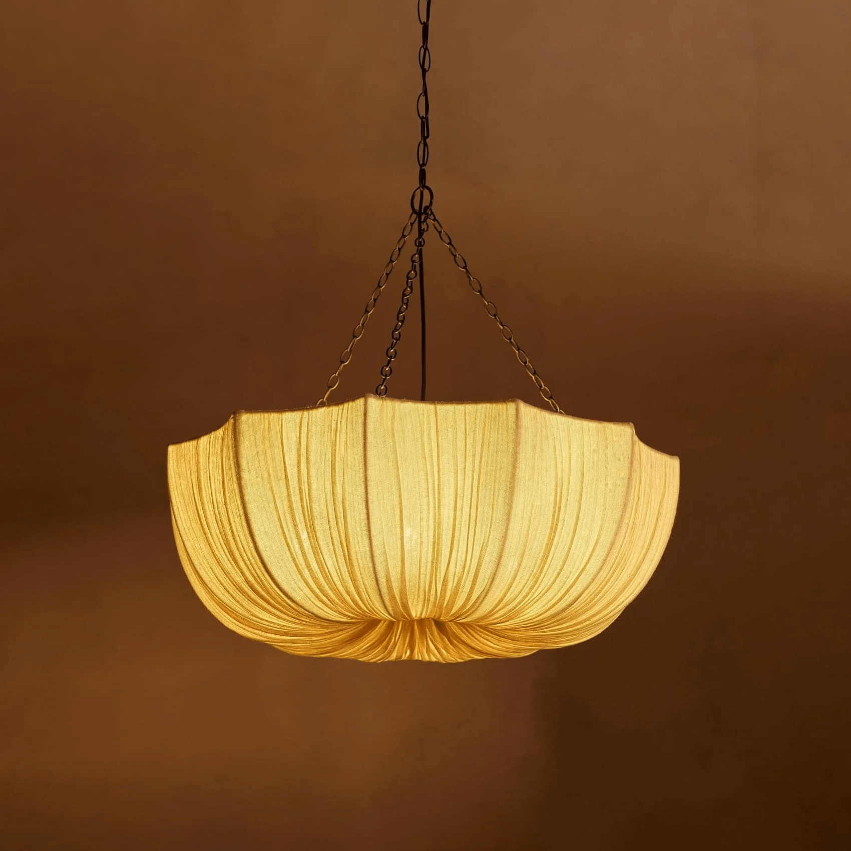 Aurelia Vintage Fabric Hanging Light