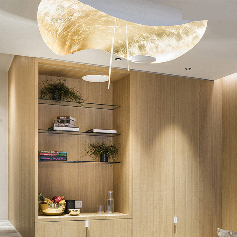 Jexie Ceiling Light Modern Leaf Black/Gold Living Room Bedroom