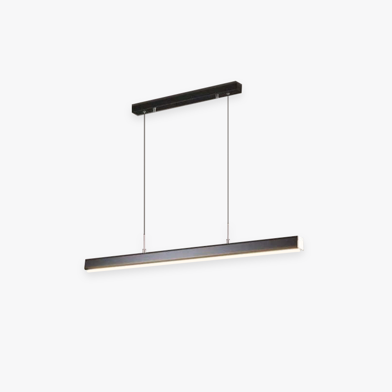 Arisha Modern LED Pendant Light Linear Black/Brown Dining Room Metal