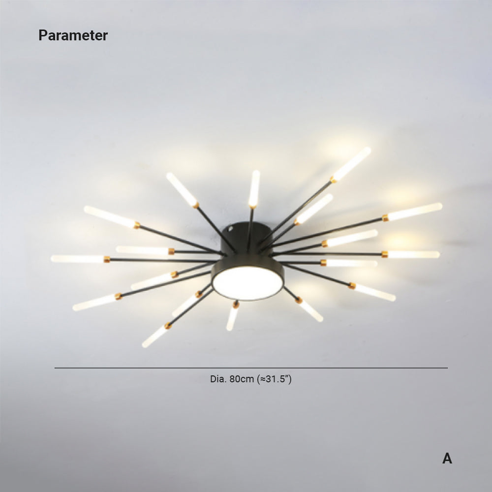 Arisha Ceiling Light Firework Modern Design LED Living Room Bedroom