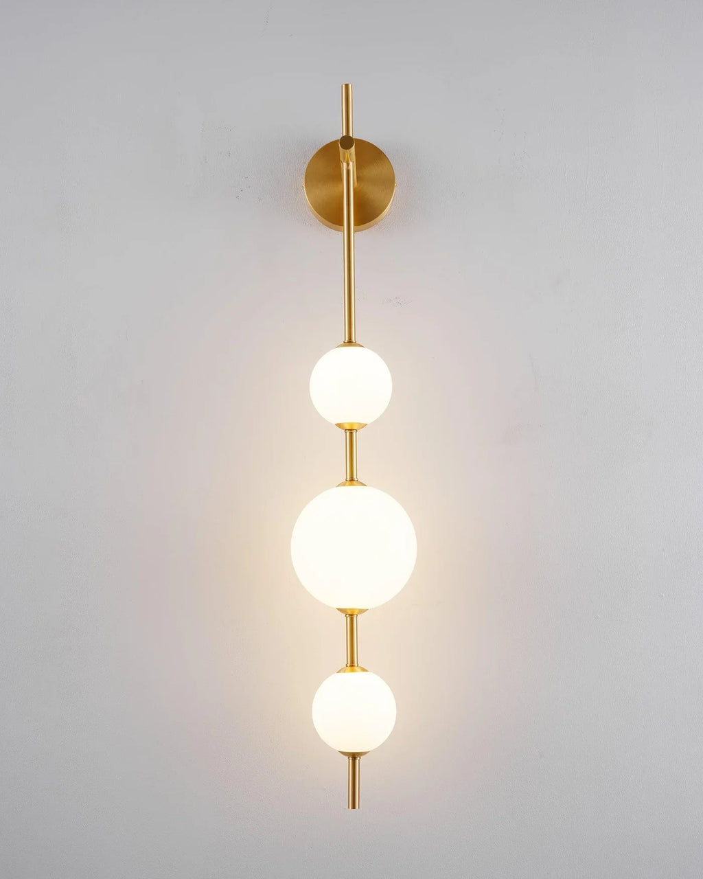 Modern Geometric Wall Lamp with LED Balls