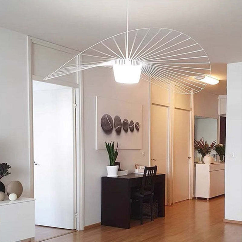 Zenro Modern Wave Suspension. Fabric. Black/Brown/Gold/White. Living Room