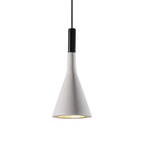 Grey/White/Coffee Funnel Pendant Light Nordic Cement 1 Head Dining Table Suspended Lighting Fixture