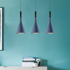 Grey/White/Coffee Funnel Pendant Light Nordic Cement 1 Head Dining Table Suspended Lighting Fixture
