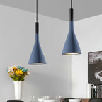 Grey/White/Coffee Funnel Pendant Light Nordic Cement 1 Head Dining Table Suspended Lighting Fixture