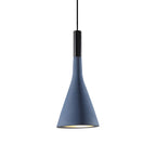 Grey/White/Coffee Funnel Pendant Light Nordic Cement 1 Head Dining Table Suspended Lighting Fixture