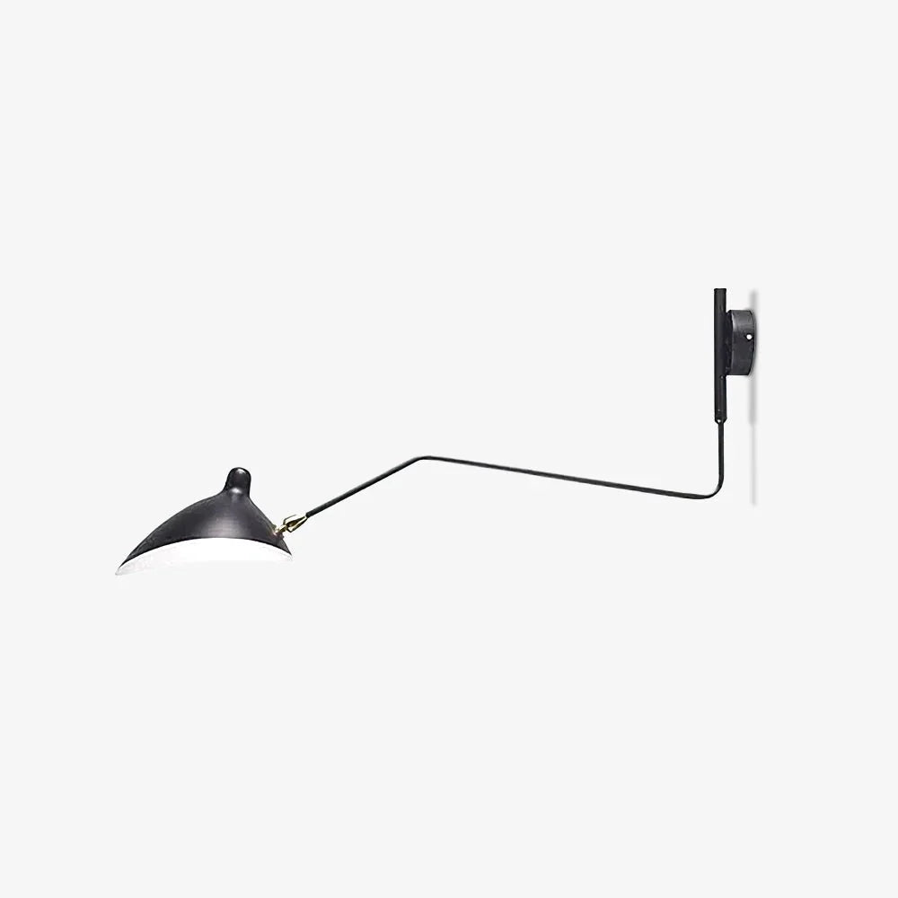 Designer wall lamp with double arm – adjustable wall light for living room, office, or bedroom