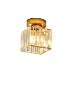 Modern Glass Square Ceiling Light 1-Light