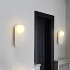 Nordic Minimalist Glass Globe Wall Sconce Light 1-light