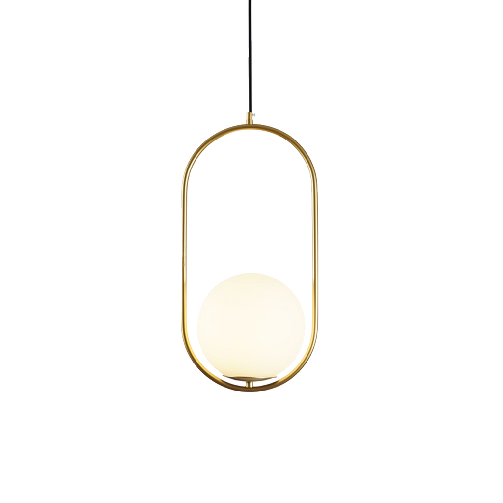 Claudine Bent Brass Pendant Lamp
