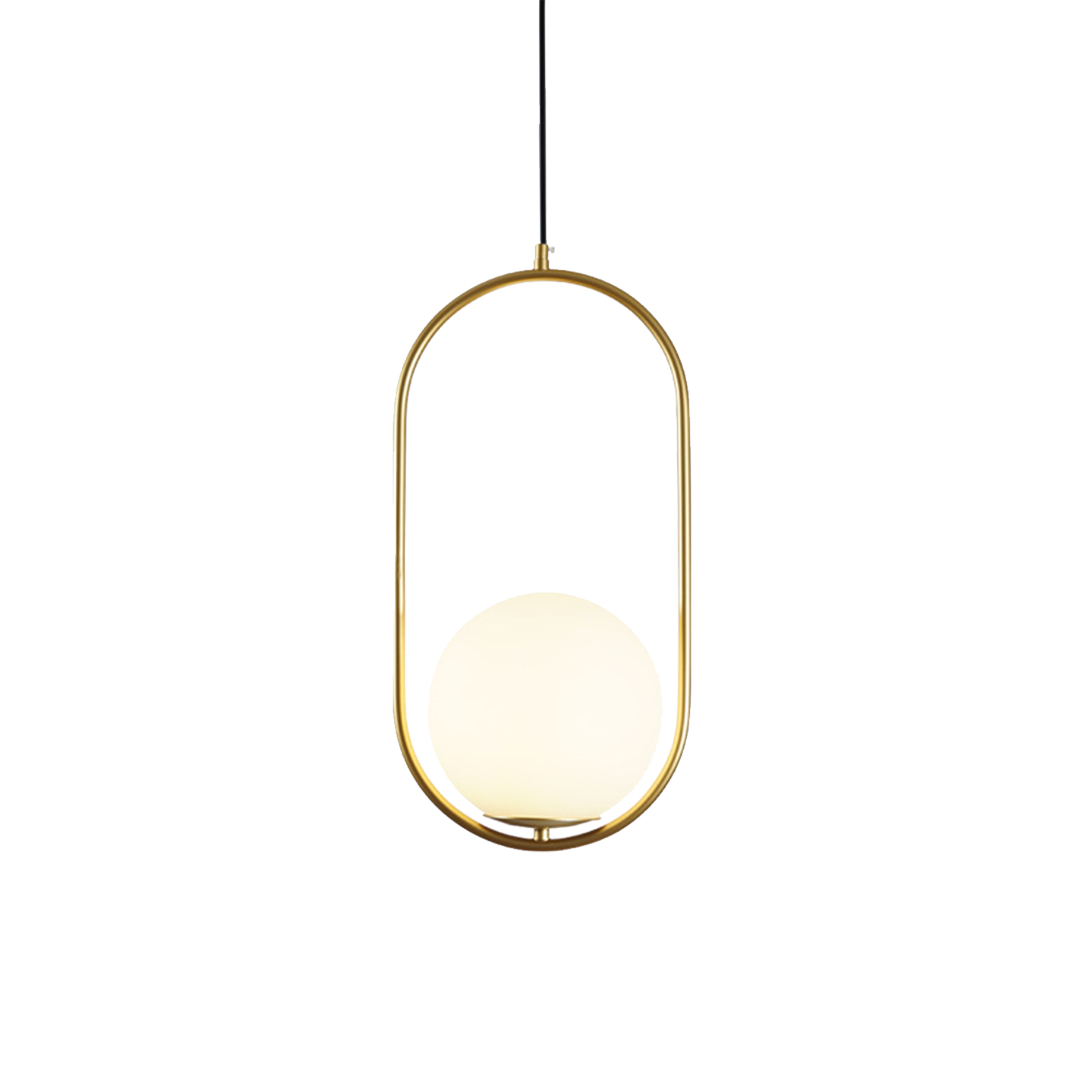 Claudine Bent Brass Pendant Lamp