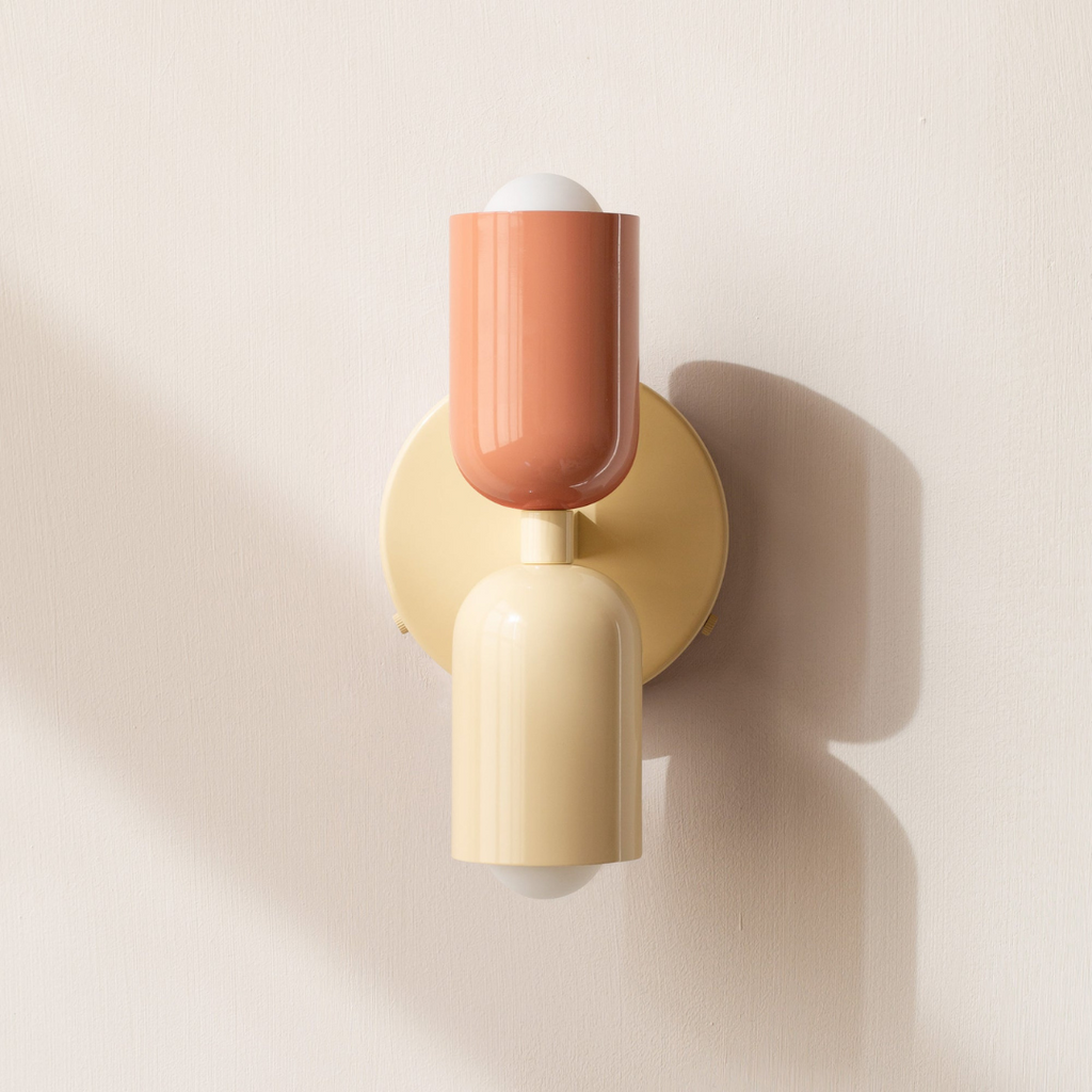 Modern Minimalist Cylinder Wall Sconce LED 2-Light