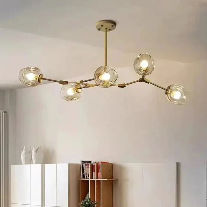 Molecular Designer Chandelier 8-Arm – Modern LED Ceiling Lamp