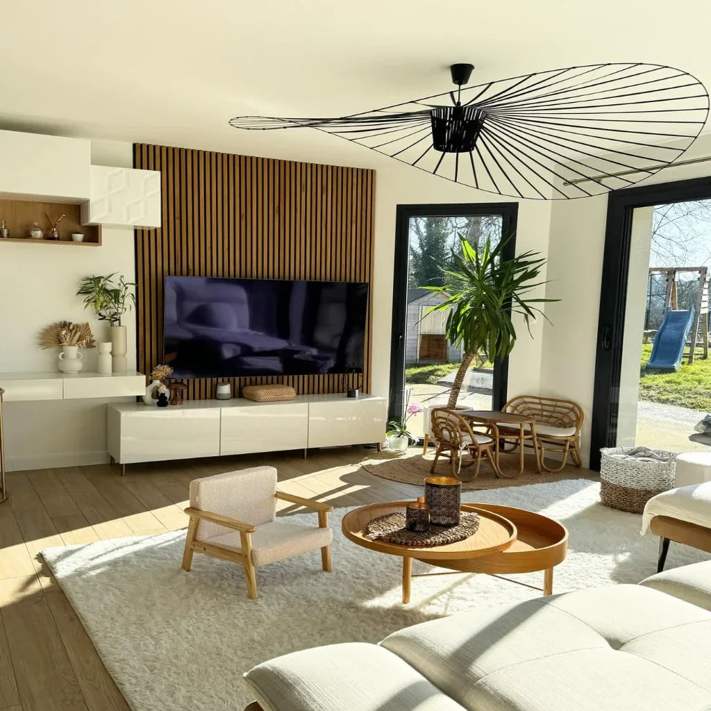 Rosland Vertigo Modern Straw Hat Pendant Light