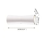 Laxor Minimalist Torch Metal Outdoor Wall Lamp Waterproof, Black/White