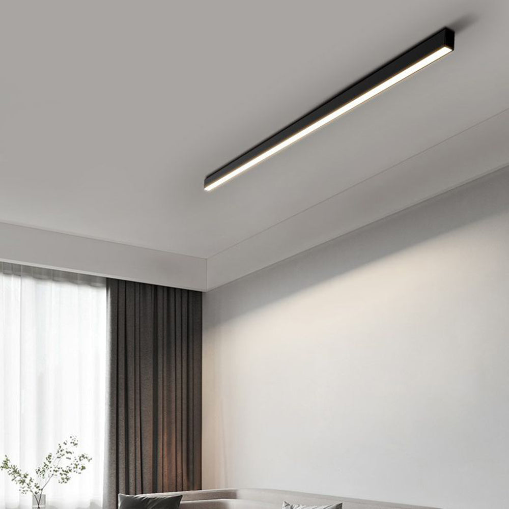 Arisha Ceiling Light Linear Modern LED Black Living Room Metal