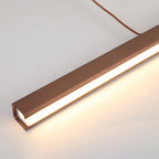 Arisha Modern LED Pendant Light Linear Black/Brown Dining Room Metal