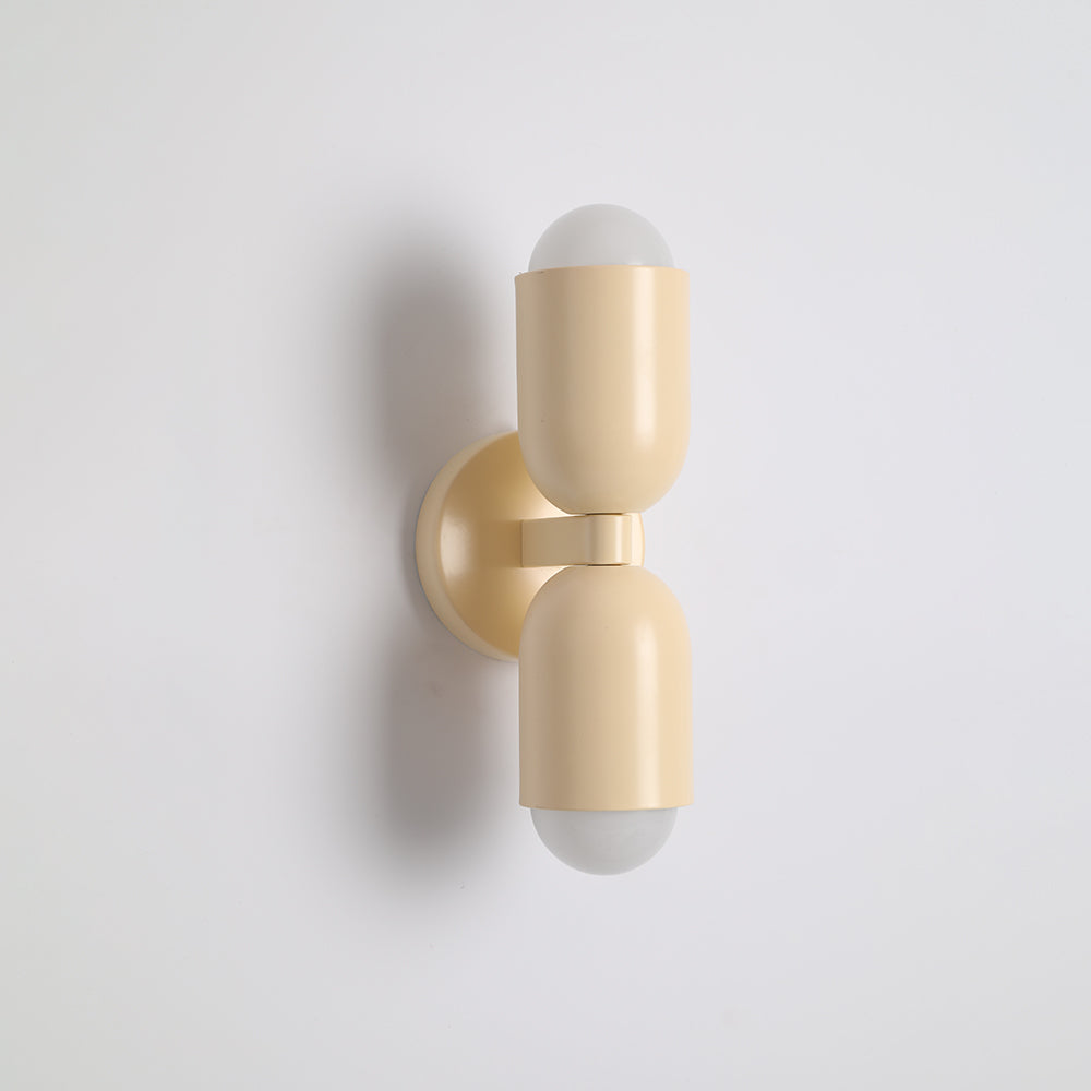 Kira Scandinavian Cylinder Wall Sconce Colored Metal Living Room