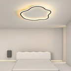 Ilyan Modern Cloud Ceiling Light. Metal/Acrylic. Black/White. Living Room