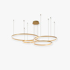 Arisha Pendant Light Tir-Circle Ring Modern Black/Gold/Coffee Metal Bedroom