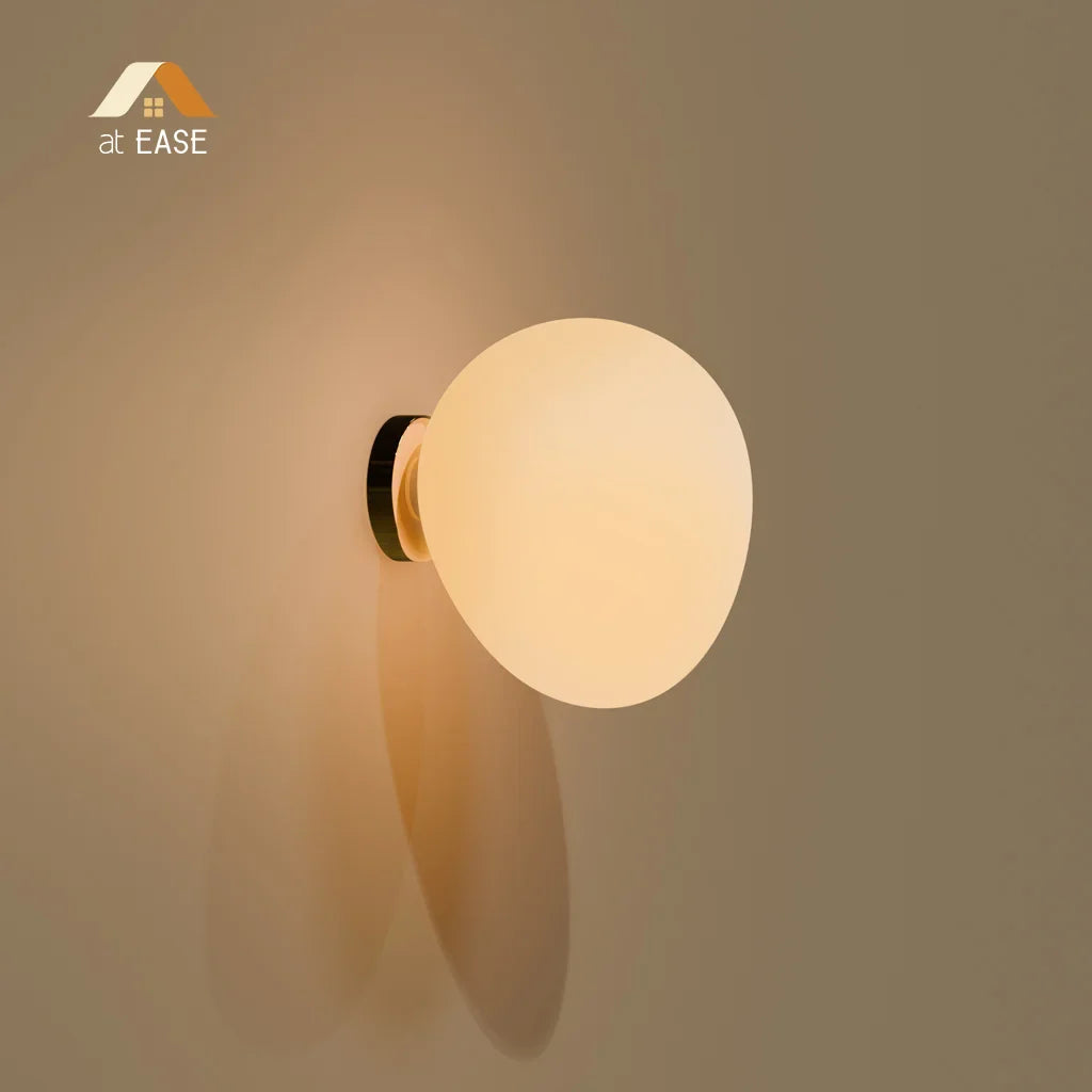 Cinda Gregg Minimalist Pebble Wall/Ceiling Lamp