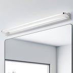 Arisha Nordic Linear Metal Mirror Front Wall Lamp, Chrome/Black