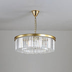 Black/Gold Round Pendant Light Fixture Minimalism Crystal 4/12/16 Bulbs Restaurant Ceiling Chandelier