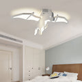 Boys Bedroom Charizard Ceiling Mount Light Acrylic Cartoon LED Ceiling Fixture in White