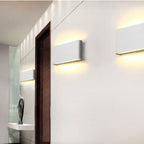Ray Modern Waterproof LED Wall Light Rectangular Indoor/Outdoor White/Black Metal