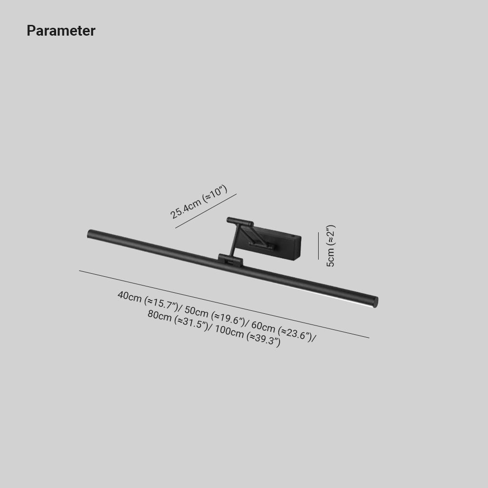 Volo Adjustable Simple Linear Wall Sconce Black/White. Bedroom
