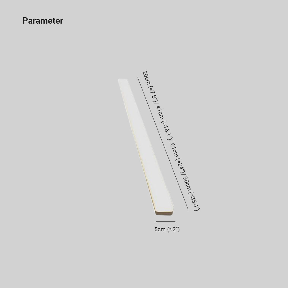 Banya Simple Linear Wall Mirror Light. Acrylic. White. Bathroom