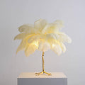 Luxury Feather/Colored Metal Floor Lamp