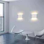 Ray Modern Waterproof LED Wall Light Rectangular Indoor/Outdoor White/Black Metal